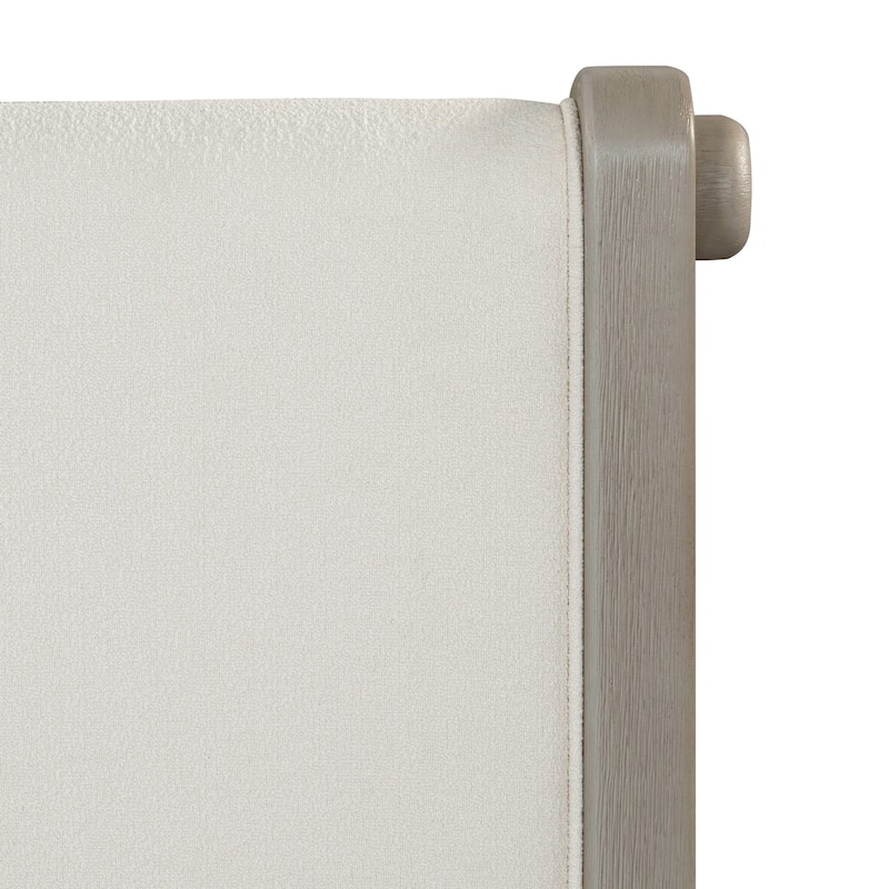 Furniture of America Weegin Modern 3-Piece White Oak Wood Panel Bed and 2-Nightstand Bedroom Set