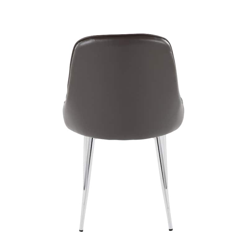 Silver Orchid Naldi Faux Leather Dining Chair - Set of 2