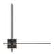 preview thumbnail 1 of 2, Kovacs P1436-L Parker 2 Light 26" Tall LED Wall Sconce Coal