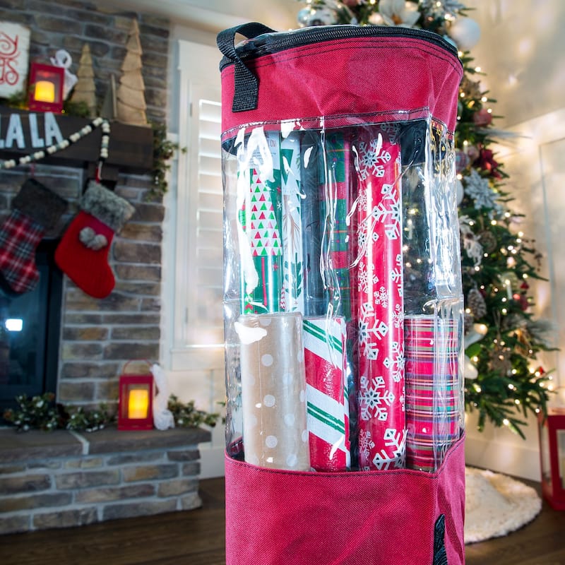 Christmas Wrapping Paper Storage Container