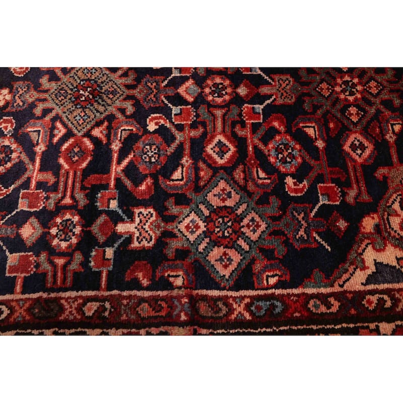 ECARPETGALLERY Hand-knotted Andelz Dark Navy Wool Rug - 3'4 x 16'6
