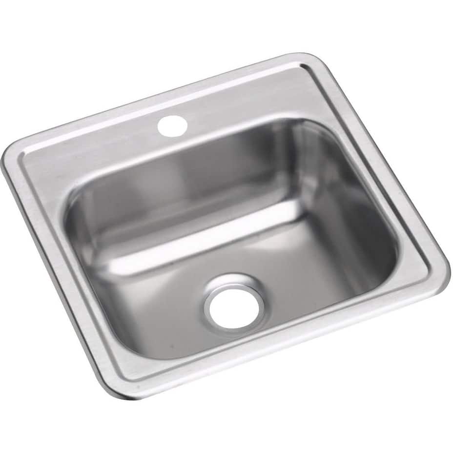 Elkay Dayton 15" Drop In Single Basin Stainless Steel Kitchen Sink