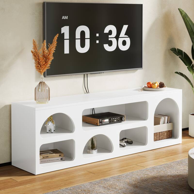 Modern TV Stand, 63'' TV Console Table for 55/60/65/70 Inch TVs