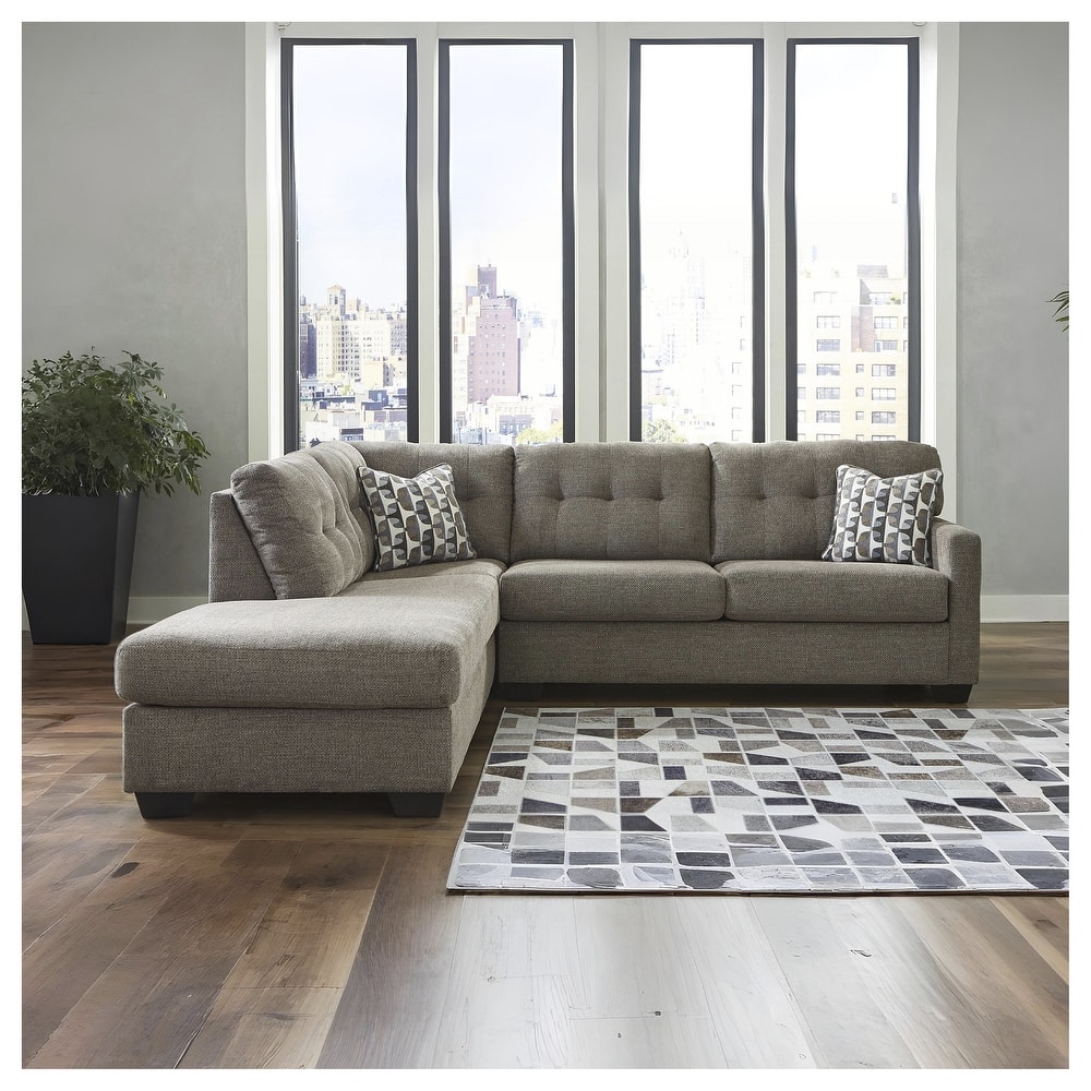 Signature Design by Ashley Mahoney 2-Piece Sectional with Chaise - 105"W x 90"D x 37"H