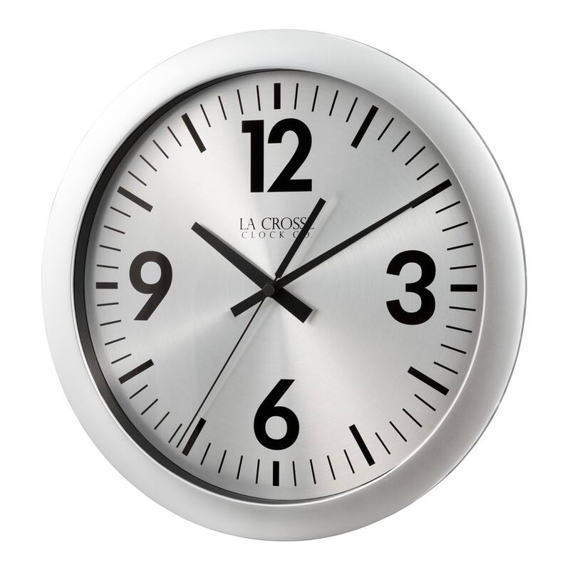 La Crosse Clock 404-3229 11.5-Inch Jett Analog Quartz Wall Clock
