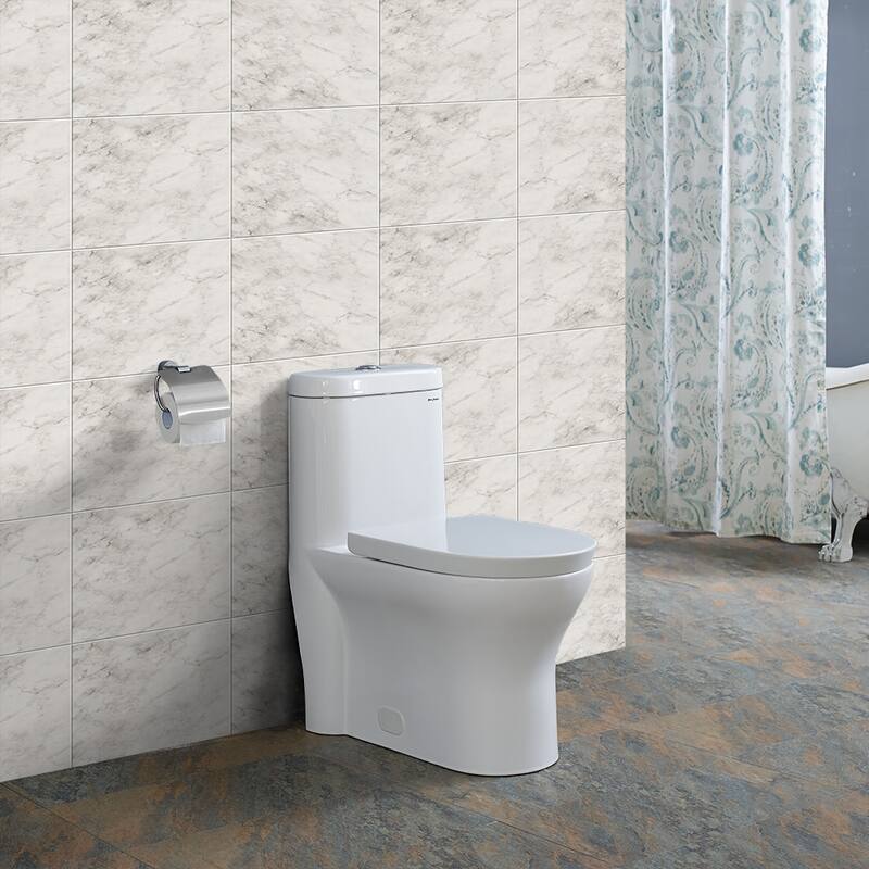 Swiss Madison Monaco 0.8-1.28 GPF One-Piece Elongated Dual Flush