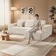 preview thumbnail 3 of 26, Indoor 108" Oversized Loveseat Sofa Lounge Chair with Fluffy Comfy Cloud Couch - 1 Set