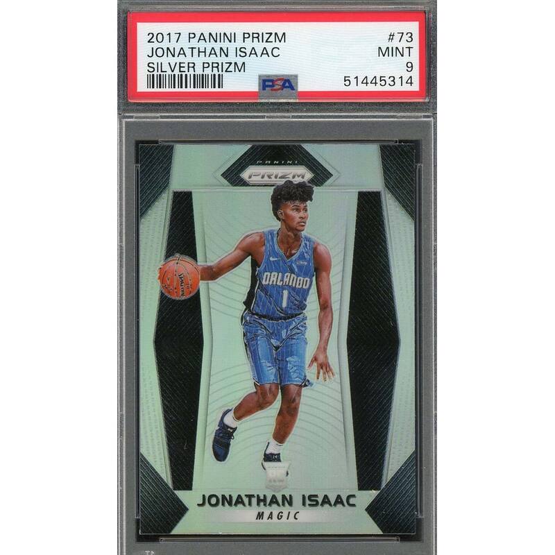 Jonathan Isaac 2017 Panini Prizm Silver Basketball Rookie Card #73 PSA 9 - 8'6" x 11'6"