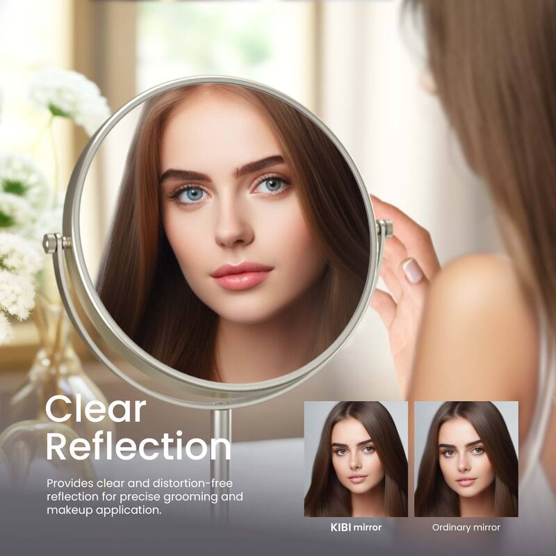 Circular Free Standing Magnifying Make Up Mirror