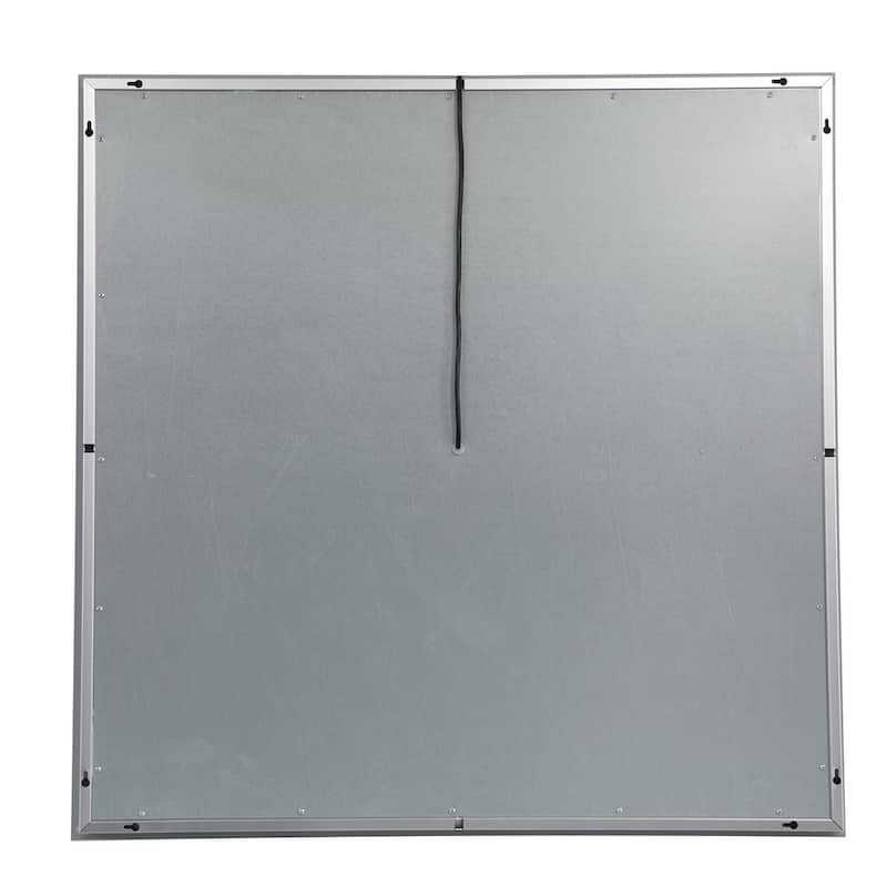 Avalon 36" x 36" Hardwired LED mirror - Silver
