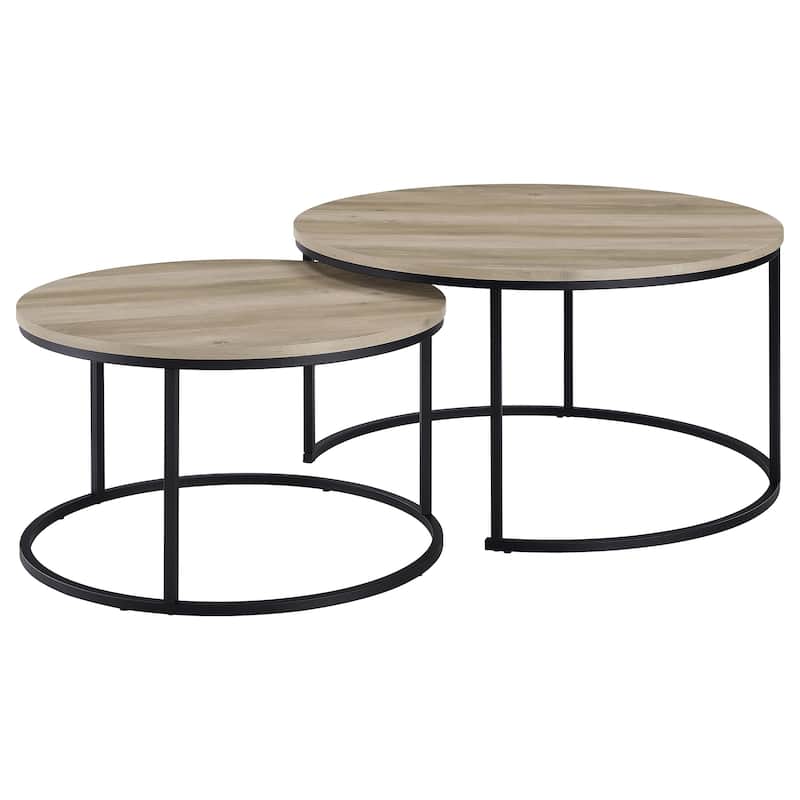 Lainey 2-piece Round Nesting Coffee Table