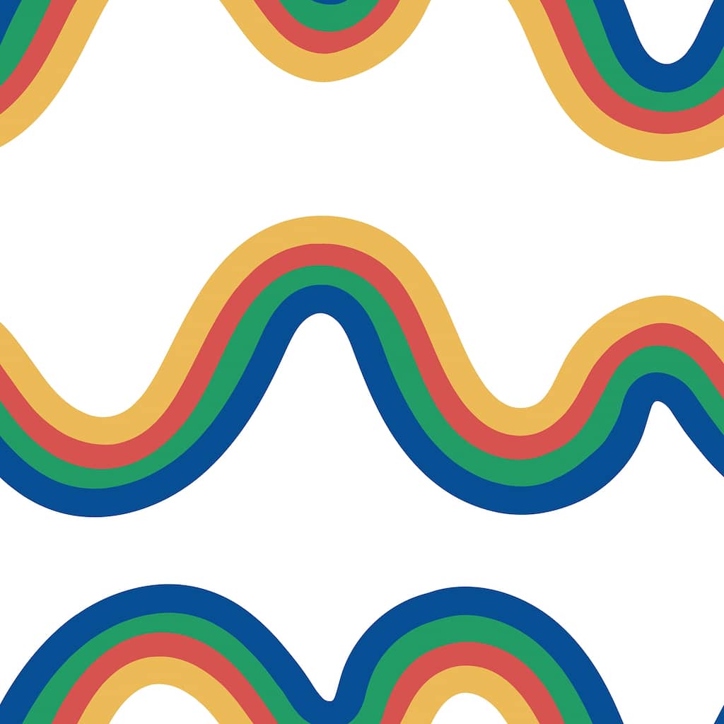 Very Gay Paint Beverly Slopes Blue Peel and Stick Wallpaper