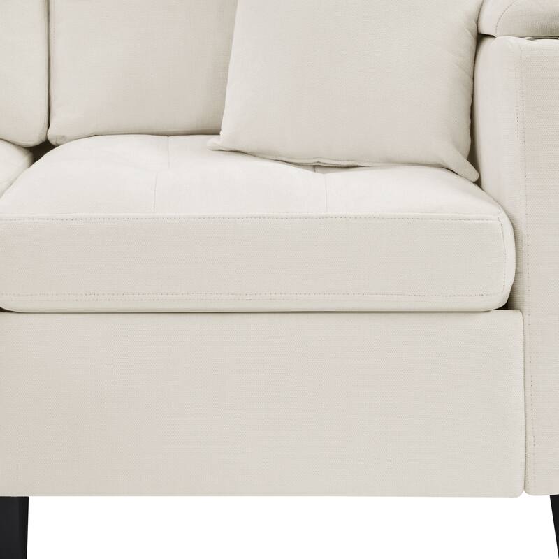 Oversized Corner Sectional, Modern U-Shaped Sectional Sofa with Built-in Storage Boxes and Dual Cup Holders, USB Ports, Pockets