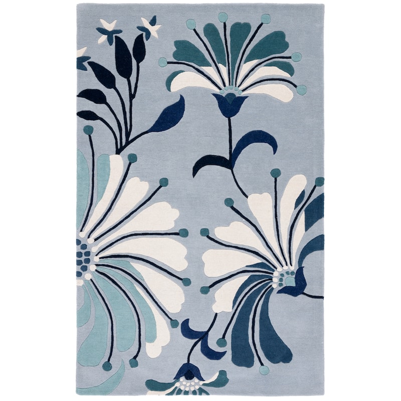 SAFAVIEH, Handmade Soho Renada Floral N.Z. Wool Rug