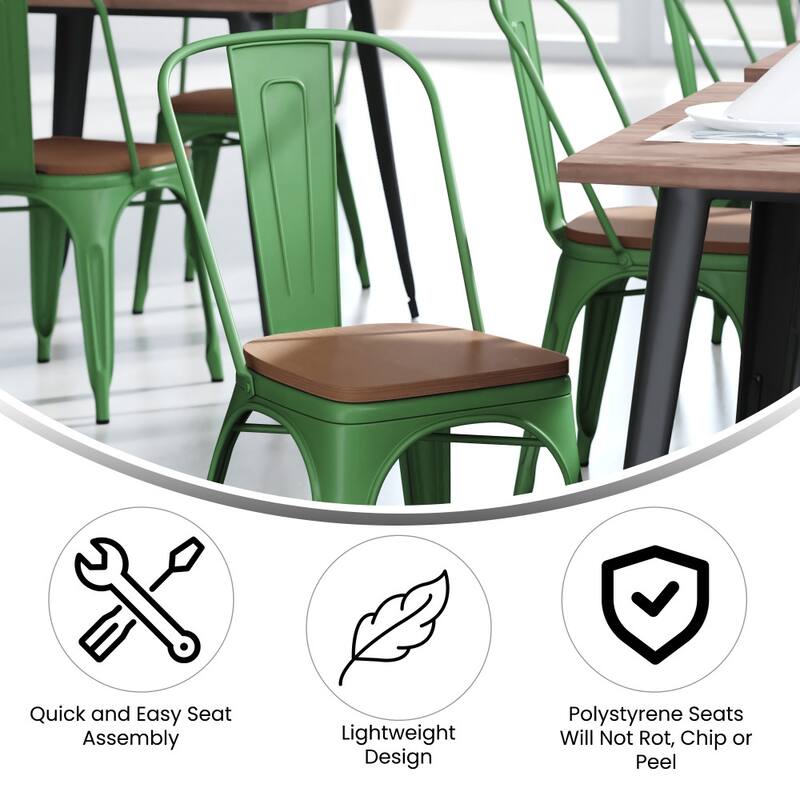 All-Weather Commercial Stack Chair & Poly Resin Seat