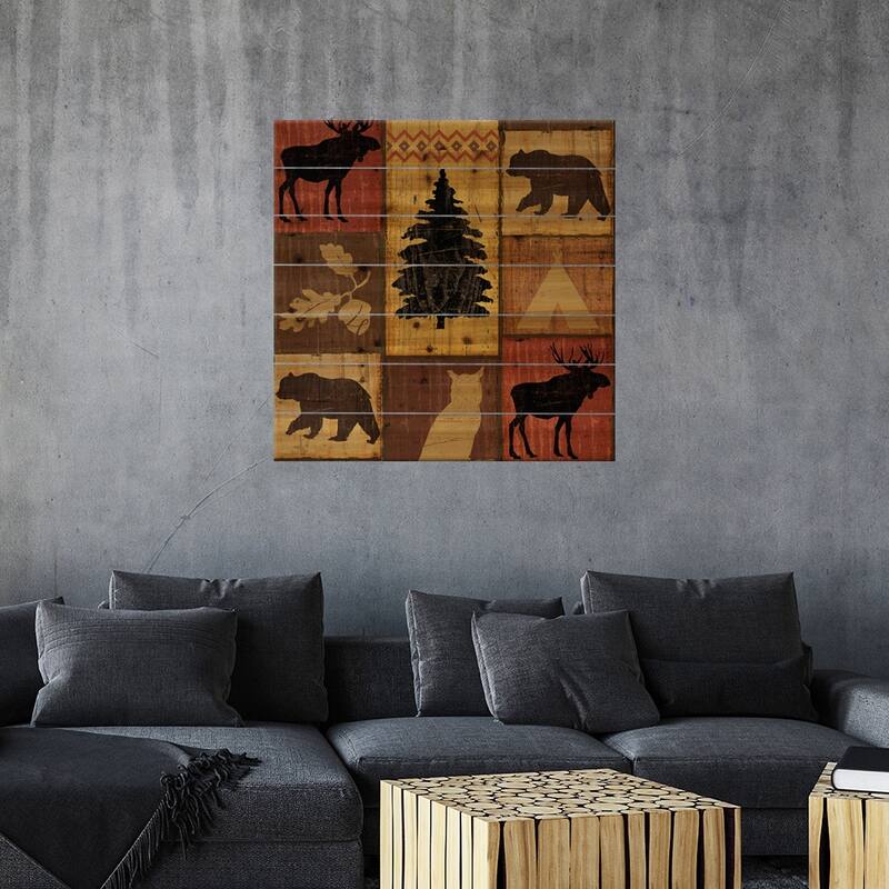 Lake Lodge Step IV Print On Wood by Sue Schlabach - Multi-Color