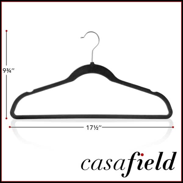 dimension image slide 2 of 3, 50 Velvet Suit Hangers SpaceSaving NonSlip Clothes Hangers
