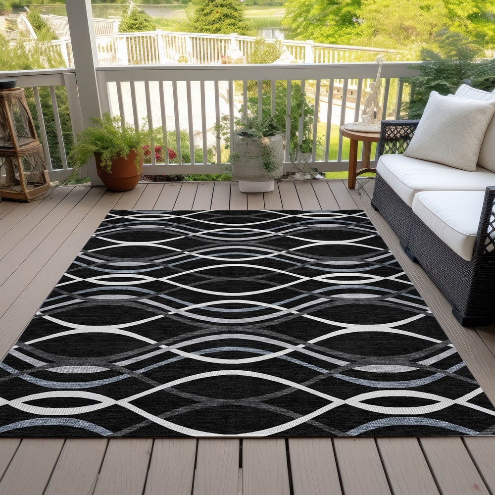 Machine Washable Indoor/ Outdoor Chantille Contempo Deco Rug