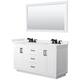 Option White / White Quartz Top / Matte Black Hardware