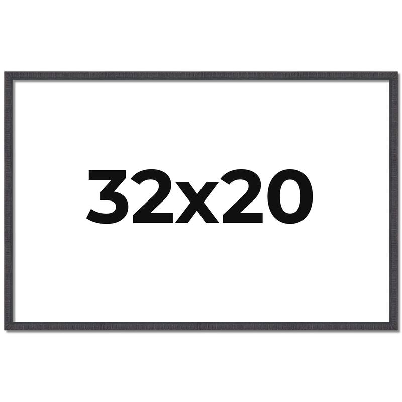 32x20 Frame Brown Picture Frame - Complete Modern Photo Frame Includes