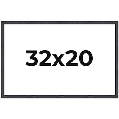 32x20 Frame Brown Picture Frame - Complete Modern Photo Frame Includes