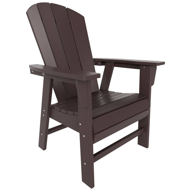Polytrends Laguna Casual Upright Adirondack Chair (Set of 2)