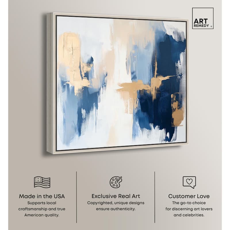 Tranquil Blue Depths II Canvas by Art Remedy