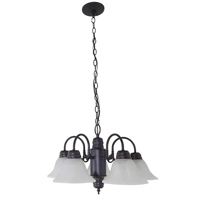 Design House 514455 Millbridge Traditional 5-Light Indoor Dimmable Chandelier