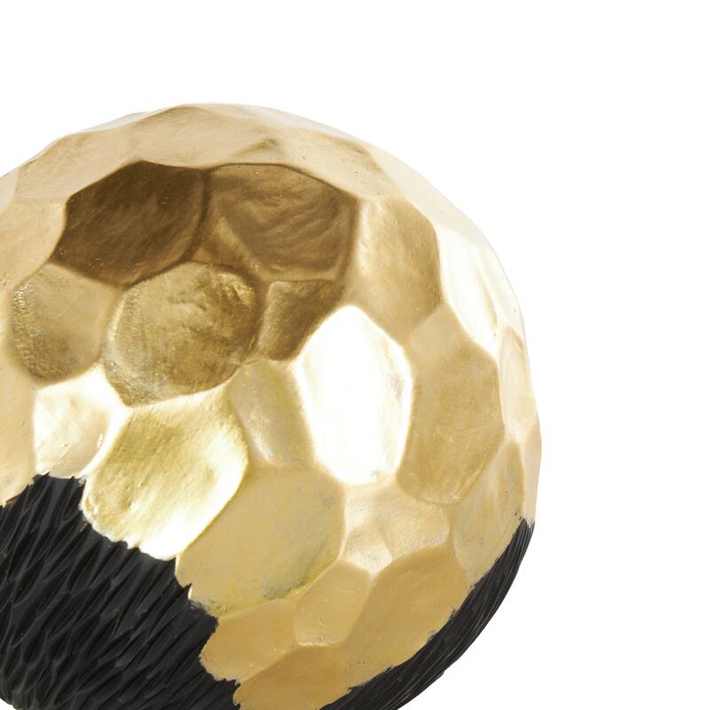 Gold or White Resin Decorative Orbs & Vase Filler with Varying Sizes (Set of 3)