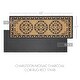 preview thumbnail 3 of 3, Charleston Mosaic Charcoal Coir Rug Rect 17x48