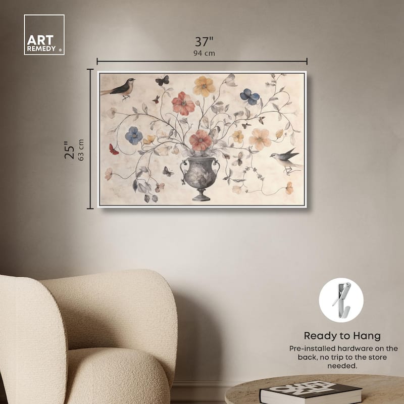 Antique Bouquet Canvas by Art Remedy