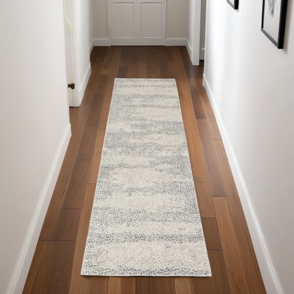 Power Loomed Abstract Modern Durable Area Rug - 90' X '26' X '0.5