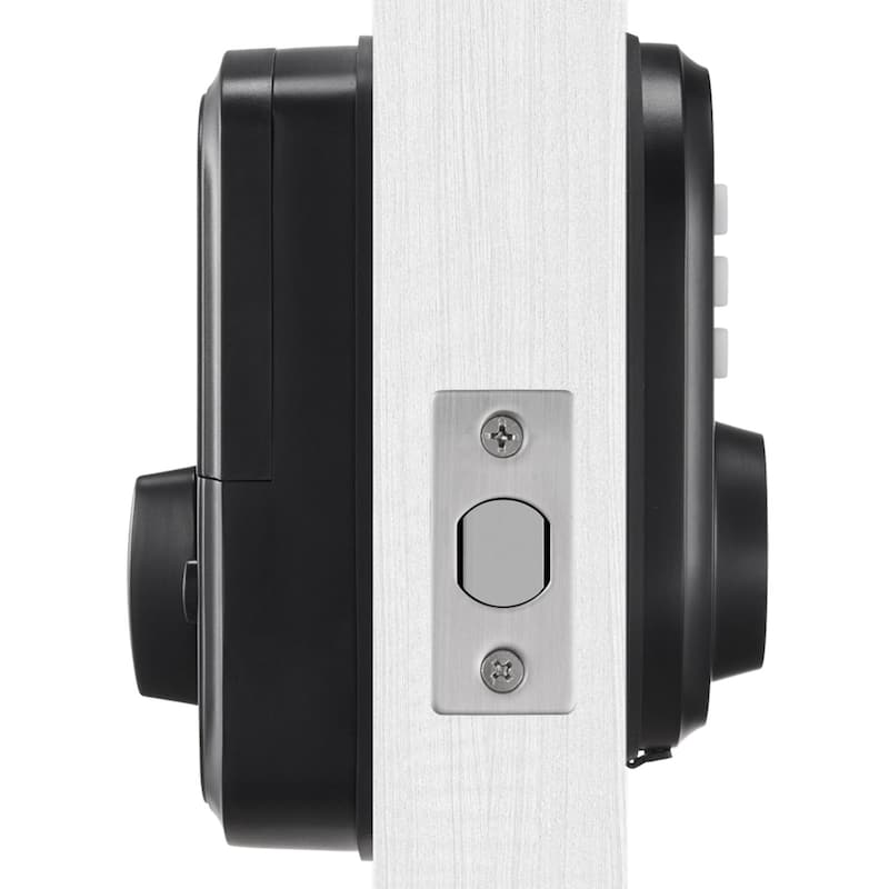 Aluminum Fingerprint Door Lock with Keypad and Silent Mode - 5.4 x 2.8 inches