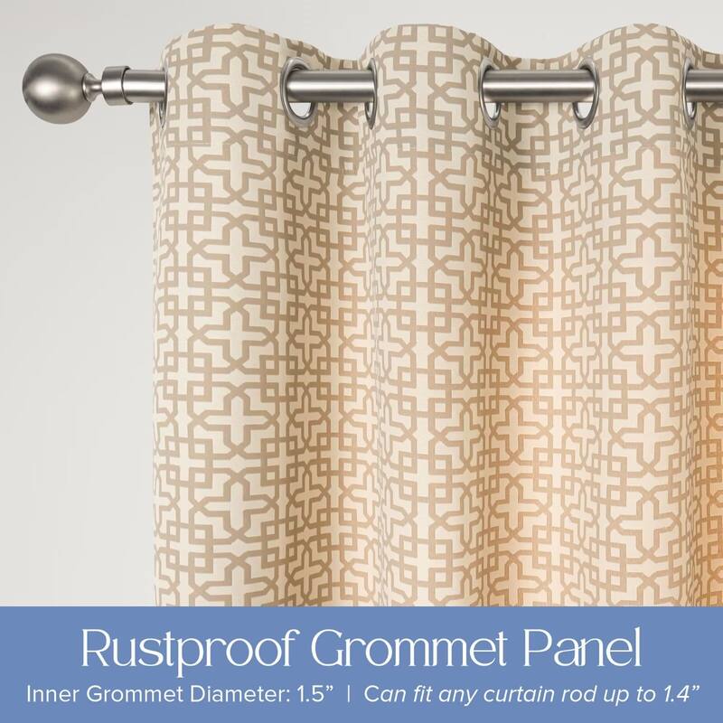 Outdoor Cabana Trellis Grommet Panel