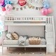preview thumbnail 11 of 16, Twin over Full Stairway Bunk Bed with Storage, Gray