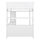 preview thumbnail 14 of 30, Full Size Loft Bed with Storage Cubes and Shelves,Metal Loft Bed with Wardrobe And L-shaped Desk