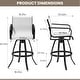 preview thumbnail 10 of 39, Outdoor Indoor Aluminum Swivel Patio Bar Stools Dining Chairs with Sunbrella Fabric