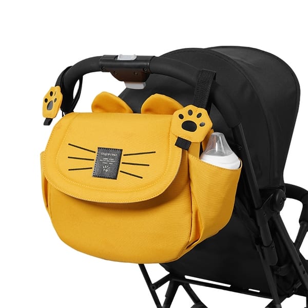 slide 2 of 9, Sunveno Kitty Paws Stroller Organizer Yellow