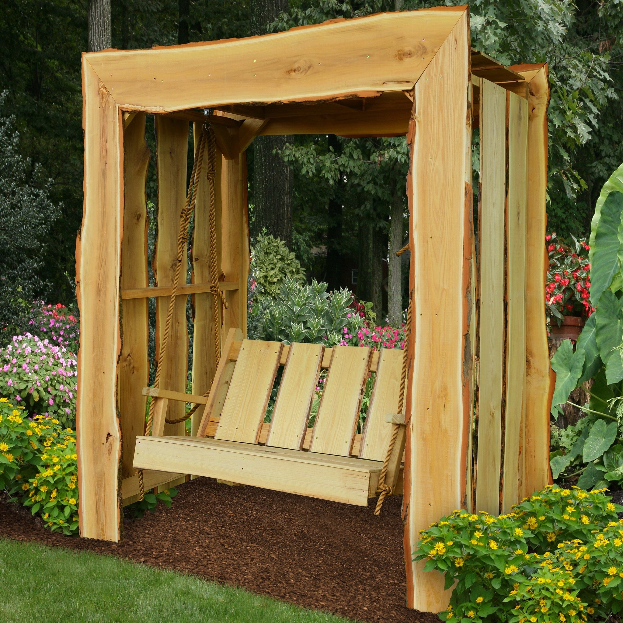 Live Edge Locust 5' Appalachian Arbor and 4' Swing ...