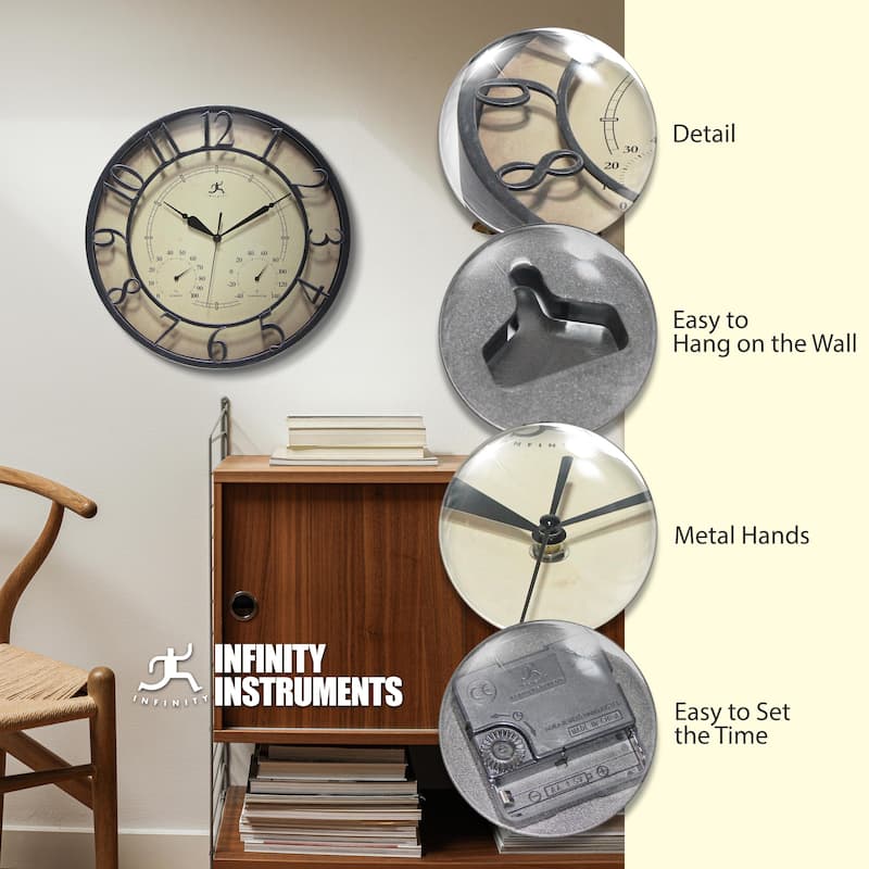 16" Indoor/Outdoor 3D Clock - 16 in.