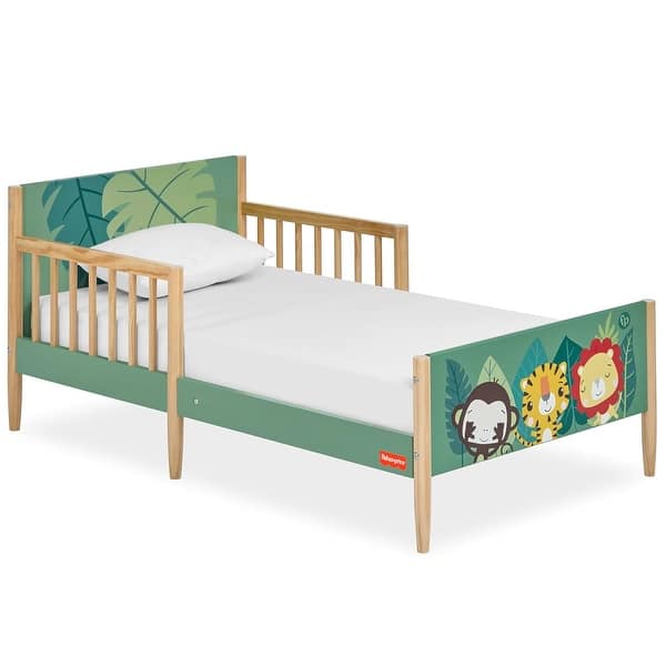 slide 2 of 6, Fisher Price Fauna Collection Safari Dreams Toddler Bed by Dream On Me - Multi Multi