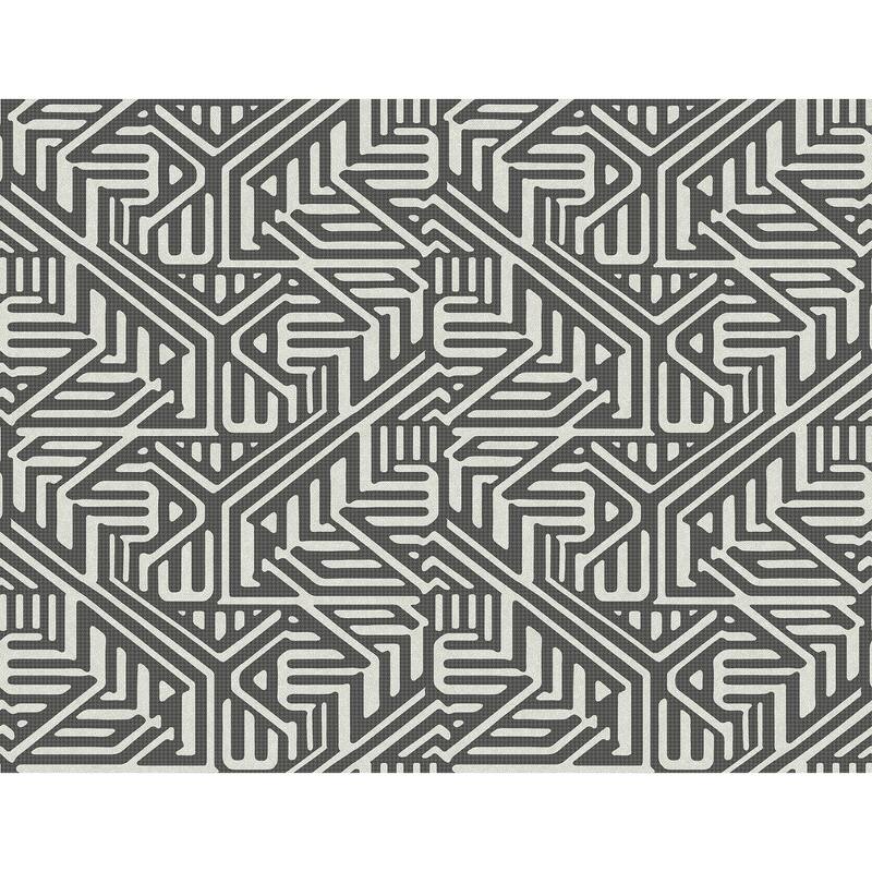 A-Street Prints Nambiti Black Geometric Wallpaper