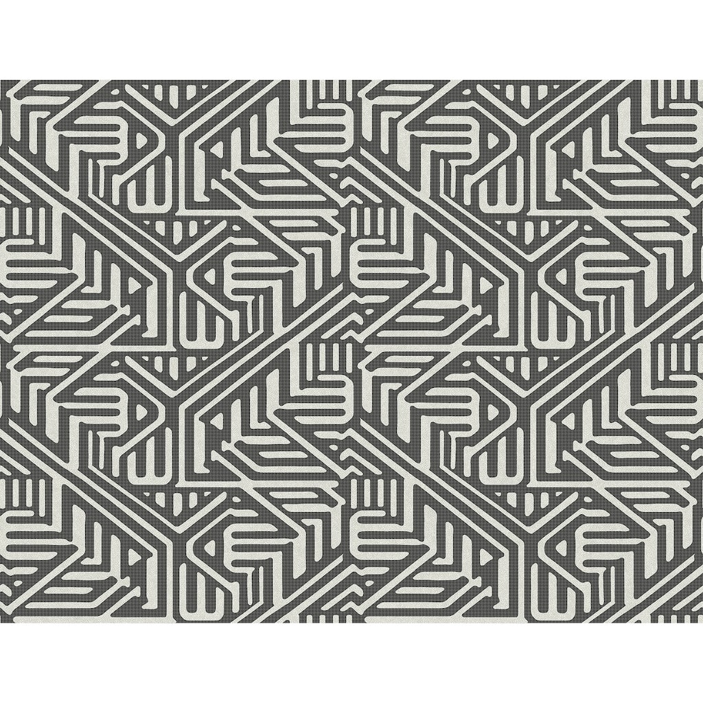 A-Street Prints Nambiti Black Geometric Wallpaper