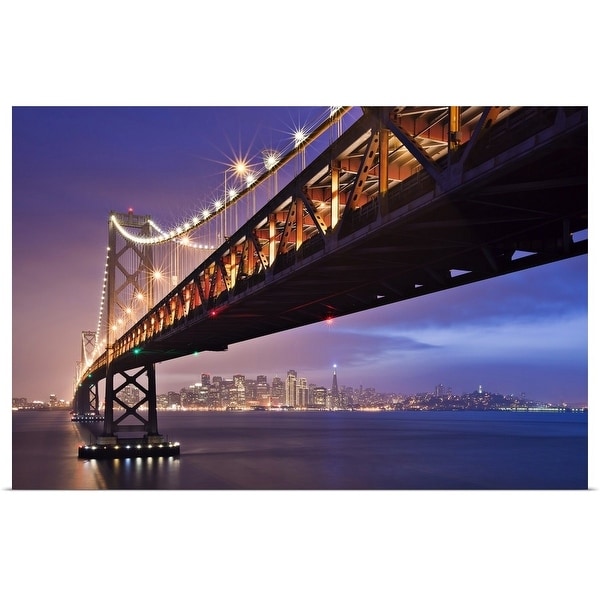 "San Francisco Bay bridge." Poster Print