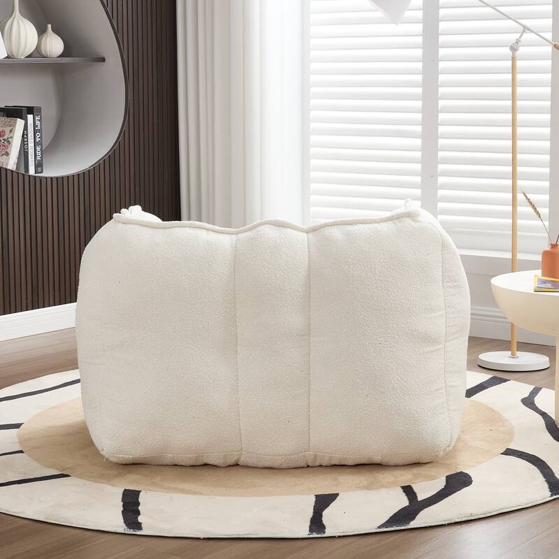 Soft Bean Bag Chair Lazy Sofa with Footstool
