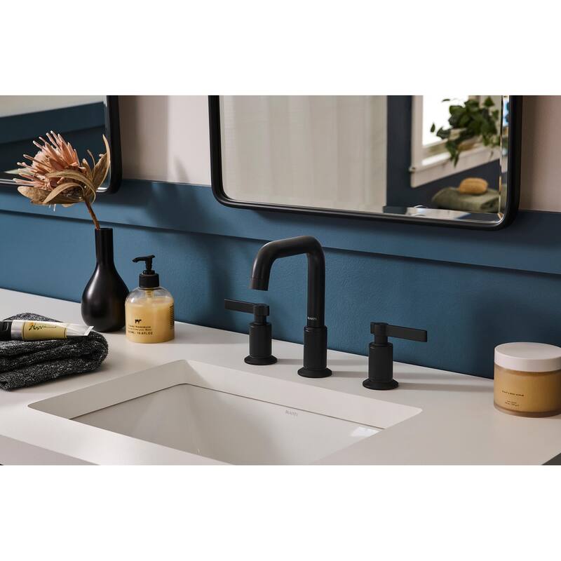 Ruvati Barolo Two Handle Widespread Bathroom Faucet in Matte Black- RVF5236MB - 7'6" x 9'6"