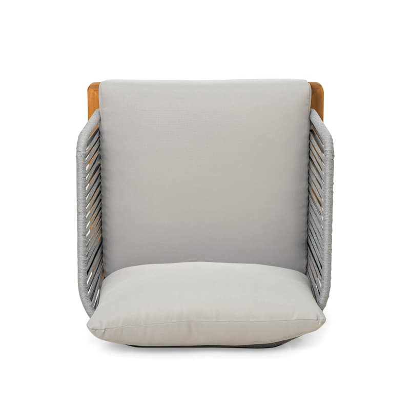 Christopher Knight Home - Emerson Coastal Acacia Wood Outdoor Chair with Cushions