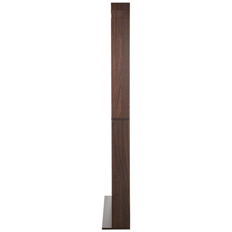 Espresso 12-Layer Media Storage Cabinet with Adjustable CD Shelves and 36 Compartments - 40.08" x 9.09"W x 71.26"