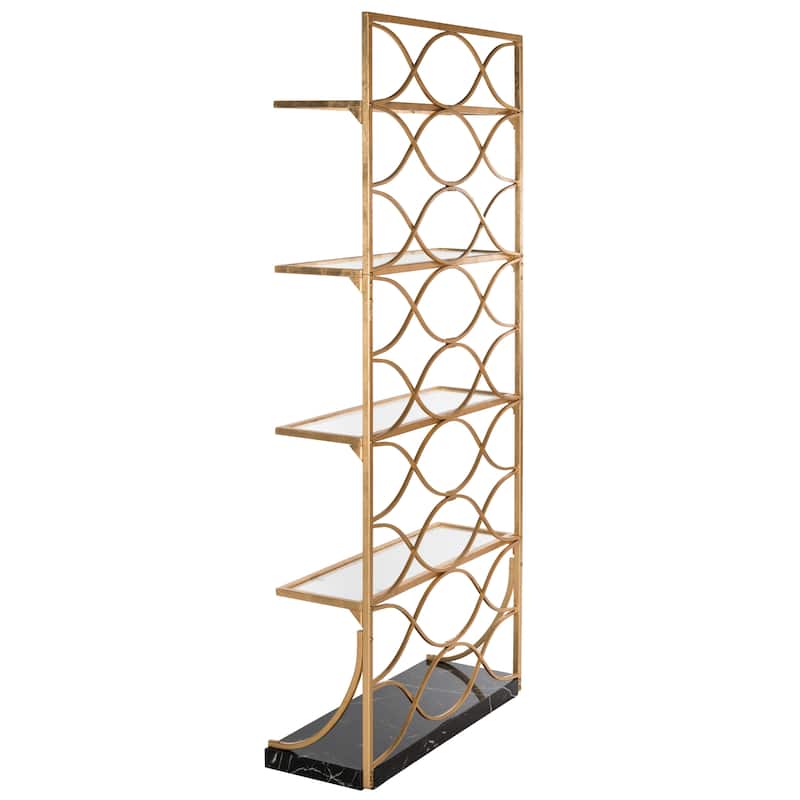 SAFAVIEH Pauletta 4-Tier Etagere Bookshelf - 34Wx12Dx76H