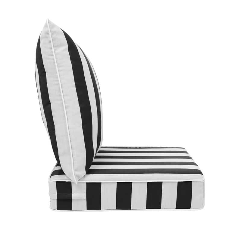 Sherry Kline Indoor/Outdoor Cabana Stripe Deep Seat Cushion (Seat & Back)